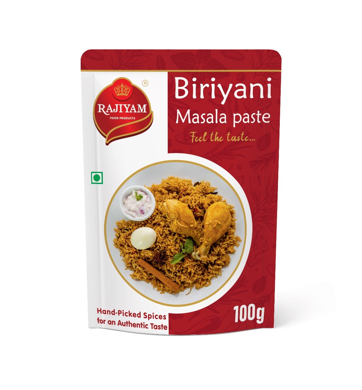 Rajiyam Biryani Masala 100g Pouch